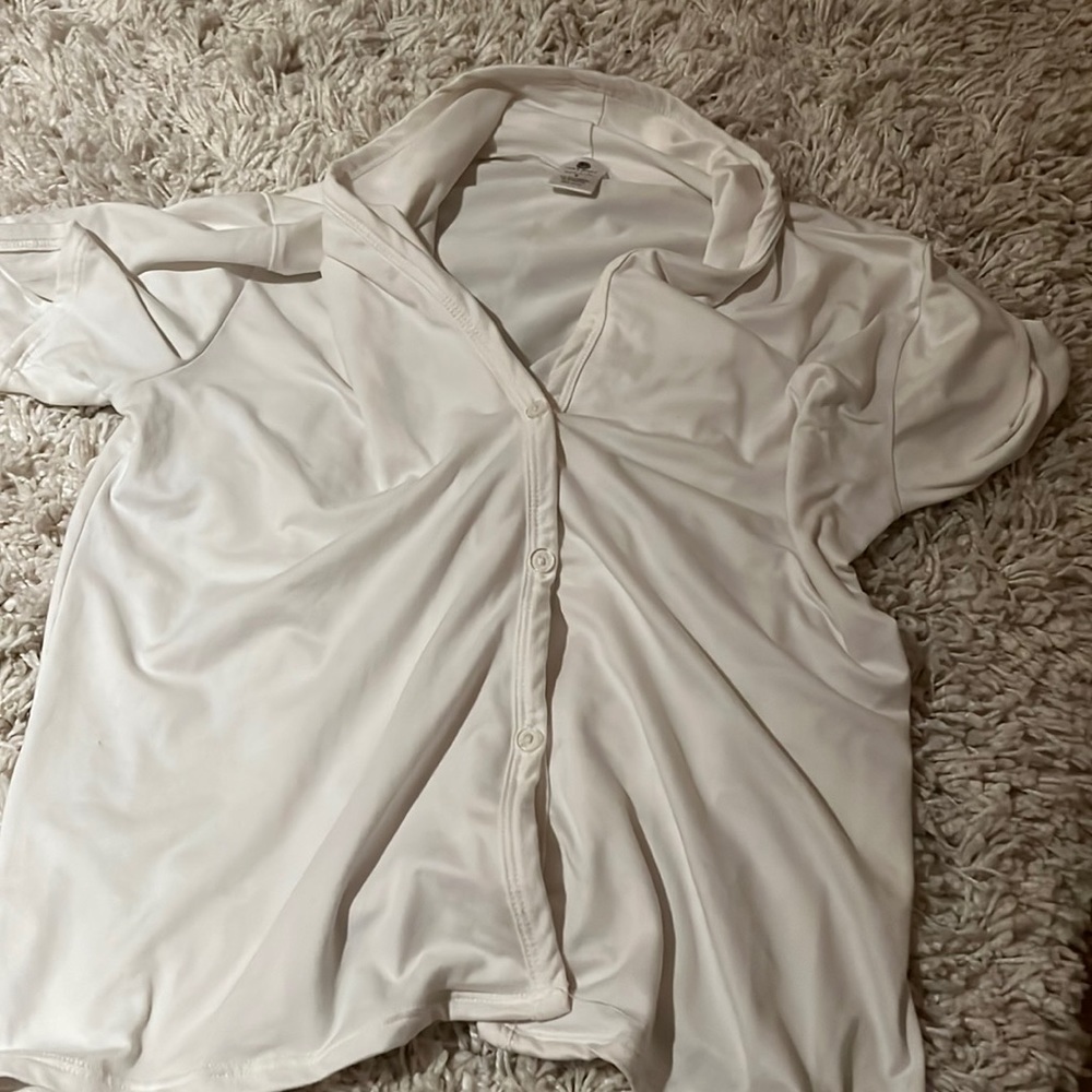 clean white pajama top worn barely